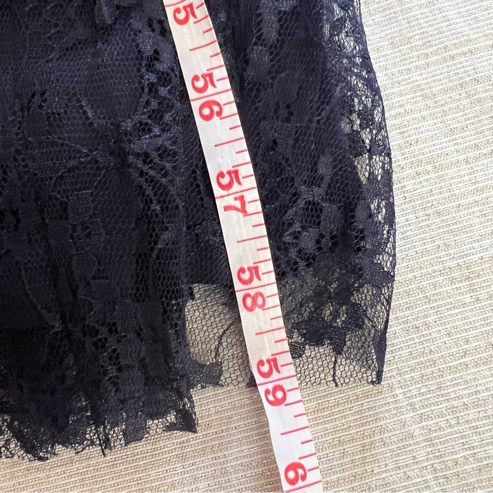 Lulu’s Date With a Daydream Pleated Lace Tiered Maxi Dress medium Navy blue - Picture 12 of 13